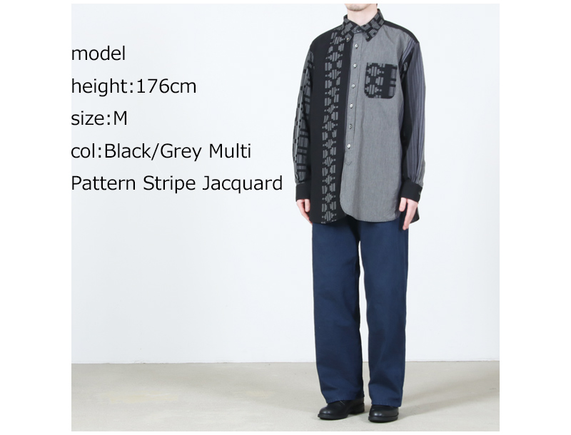 ENGINEERED GARMENTS(エンジニアードガーメンツ) 19 Century BD Shirt - Multi Pattern Stripe Jacquard