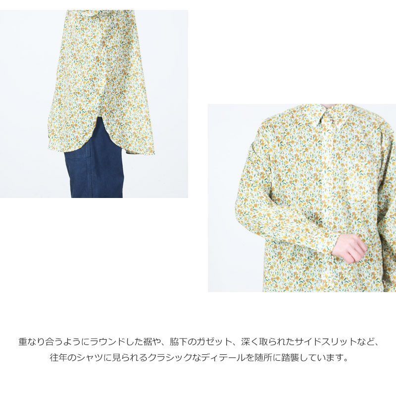 ENGINEERED GARMENTS(エンジニアードガーメンツ) 19 Century BD Shirt - Small Floral Cotton Lawn