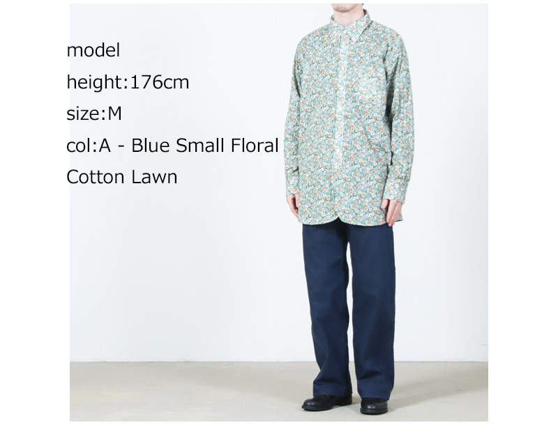 ENGINEERED GARMENTS(エンジニアードガーメンツ) 19 Century BD Shirt - Small Floral Cotton Lawn