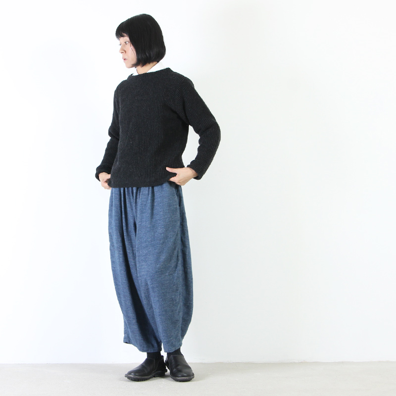 evameva(२) wool aze stand Pullover