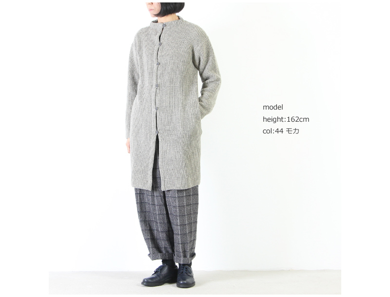 evameva(२) wool aze coat
