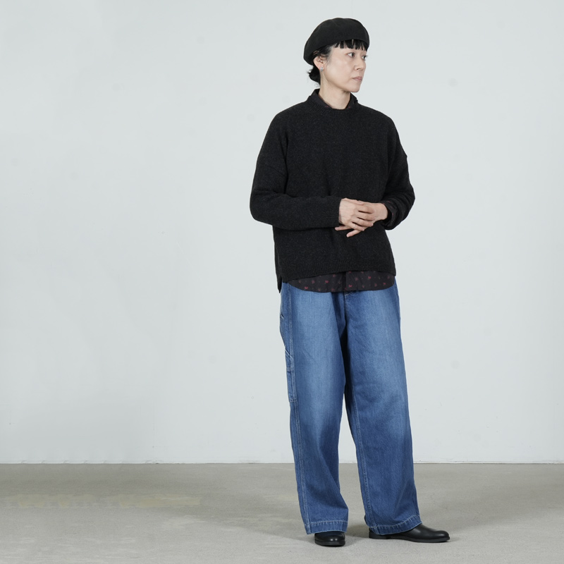 evameva(エヴァムエヴァ) wool fox pullover