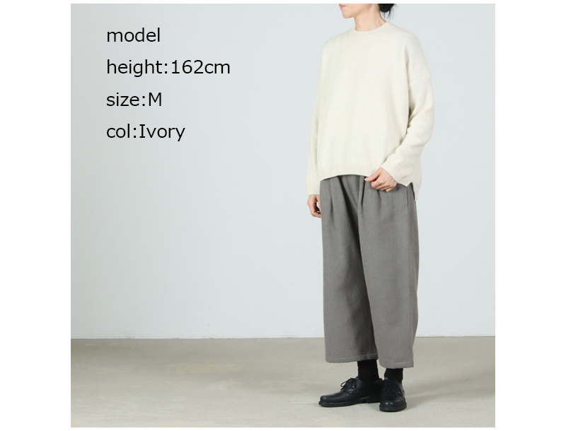 evameva(エヴァムエヴァ) wool fox pullover