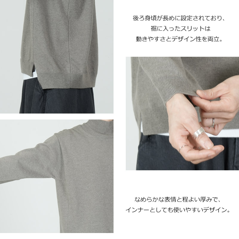 evameva(エヴァムエヴァ) wool turtleneck