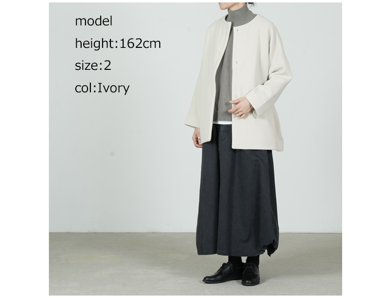 evameva(エヴァムエヴァ) wool short coat