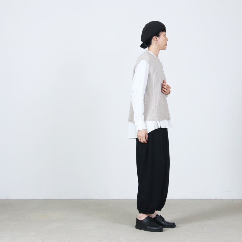 evameva(エヴァムエヴァ) cotton linen vest