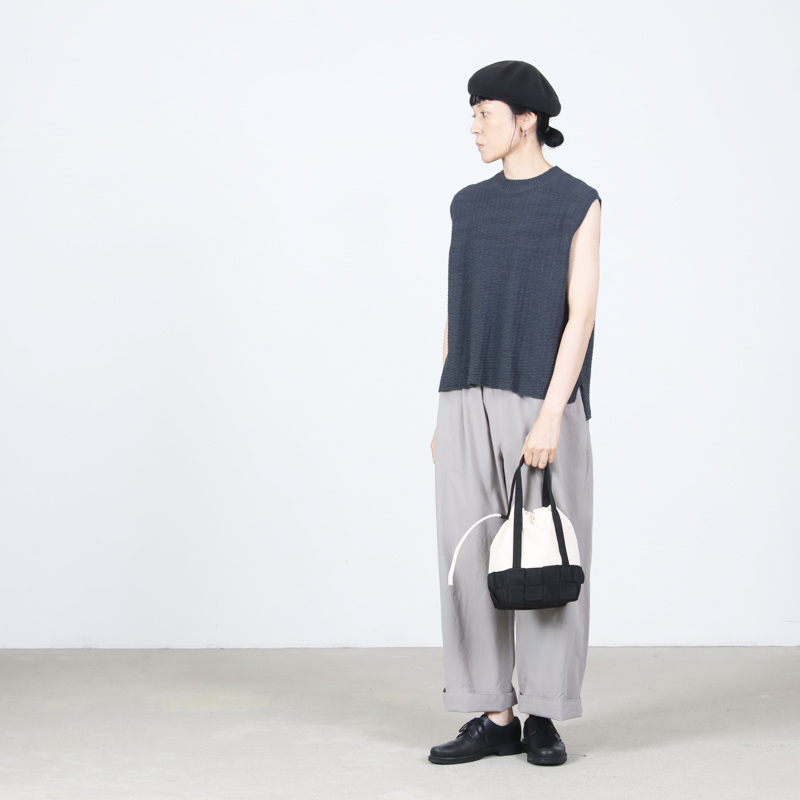 evameva(エヴァムエヴァ) cotton linen vest