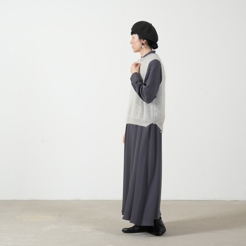 evameva(エヴァムエヴァ) mohair silk vest