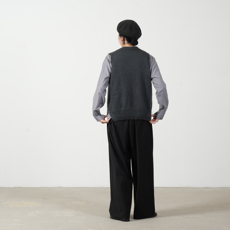 evameva(エヴァムエヴァ) mohair silk vest