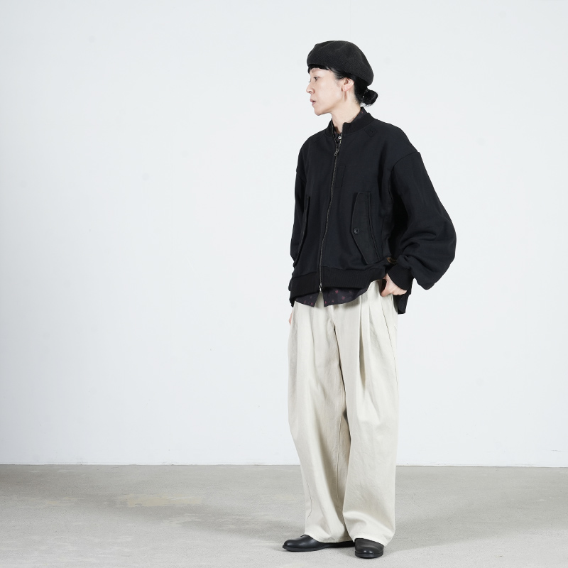 FACTORY(ファクトリー) 綿デニム オーバータックパンツ