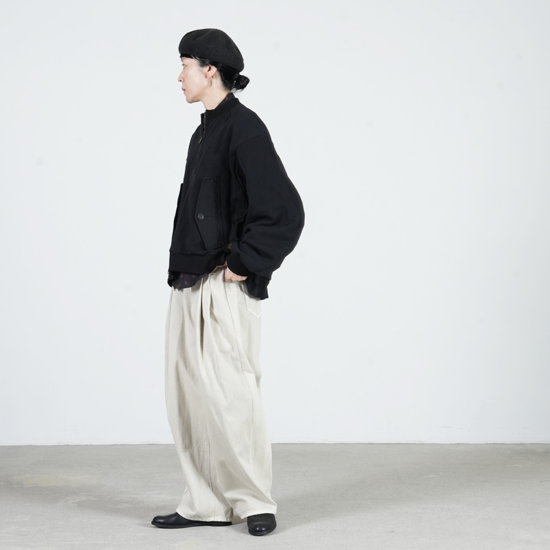 FACTORY(ファクトリー) 綿デニム オーバータックパンツ