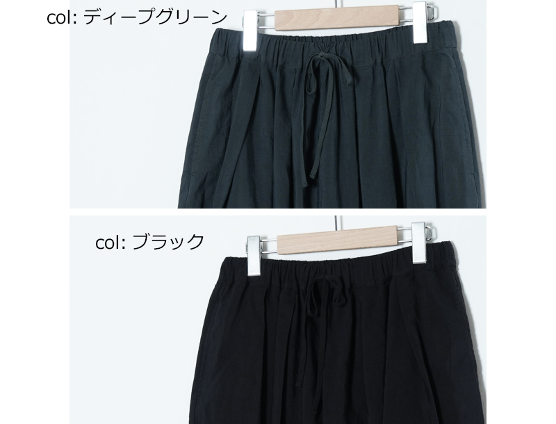 FACTORY(ファクトリー) 綿麻 プリーツパンツ