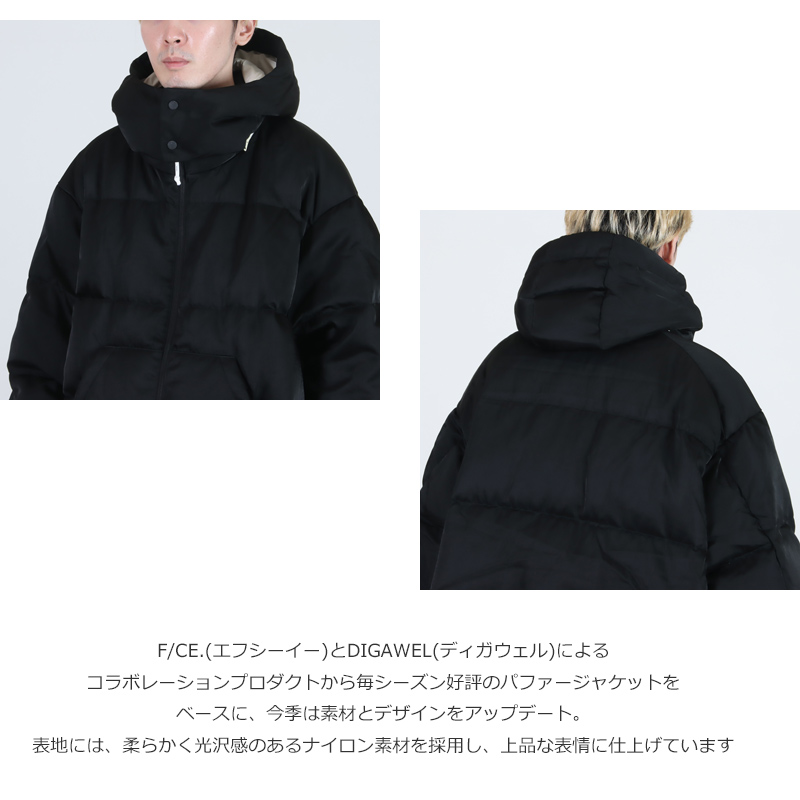 F/CE.(エフシーイー) Hoodie puffer jacket(F/CE.×DIGAWEL)