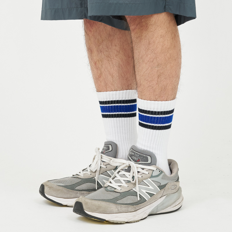 Fresh Service(フレッシュサービス) 2-PACK MULTI STRIPE CREW SOCKS