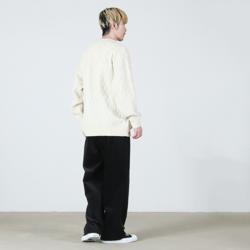 Fresh Service(フレッシュサービス) SHETLAND WOOL x SOLOTEX  TECH FISHERMAN SWEATER