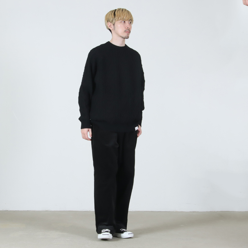 Fresh Service(フレッシュサービス) SHETLAND WOOL x SOLOTEX  TECH FISHERMAN SWEATER