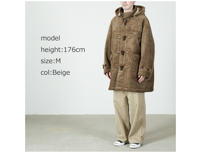 Fresh Service(フレッシュサービス) SHERPA CORDUROY DUFFLE COAT