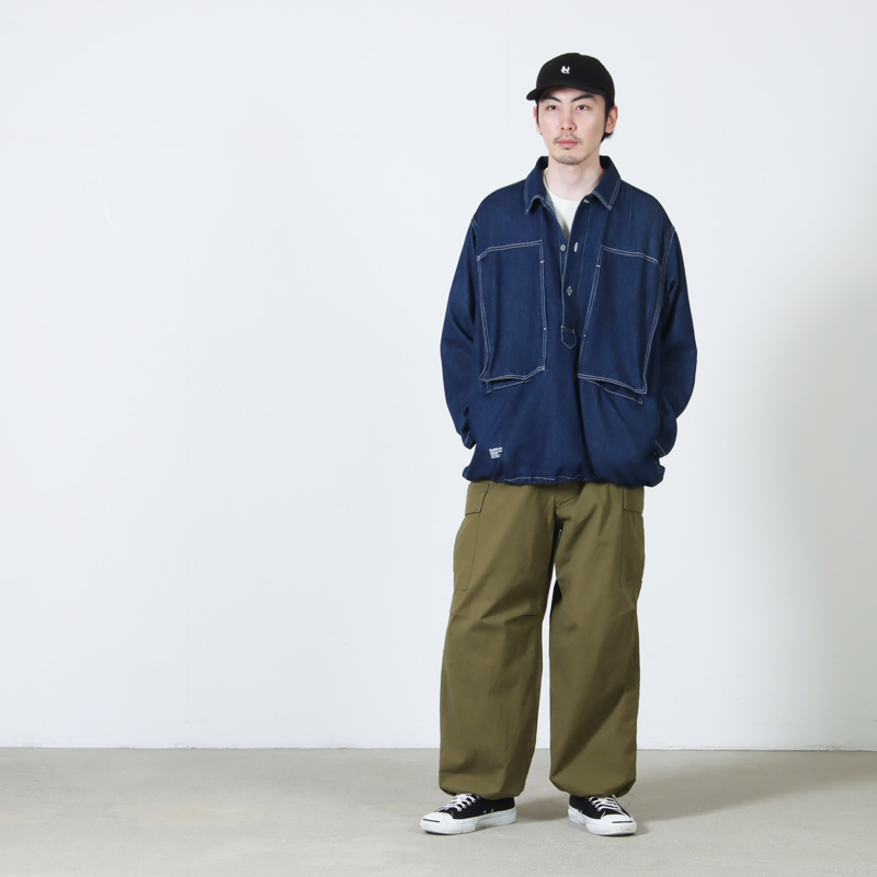 Fresh Service(フレッシュサービス) DENIM PULLOVER SHIRT