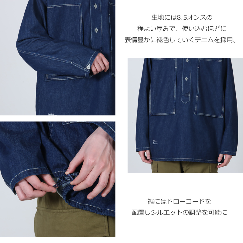 Fresh Service(フレッシュサービス) DENIM PULLOVER SHIRT