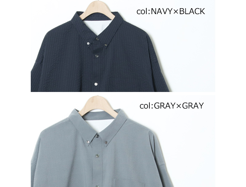 Fresh Service(フレッシュサービス) SEERSUCKER S/S B.D SHIRT