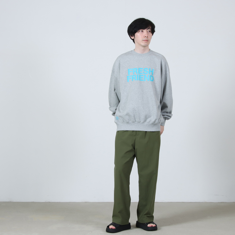 Fresh Service(フレッシュサービス) FRIEND EDITIONS LIGHT OZ CREW NECK SWEATER