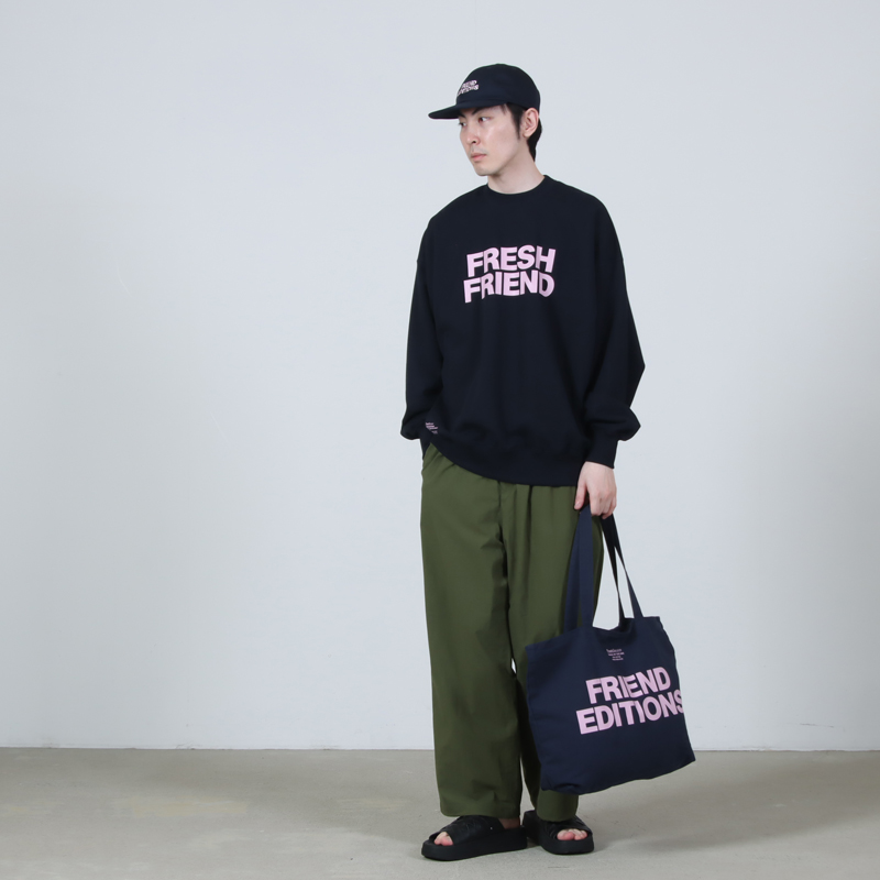 Fresh Service(フレッシュサービス) FRIEND EDITIONS LIGHT OZ CREW NECK SWEATER