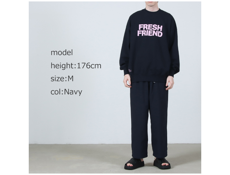 Fresh Service(フレッシュサービス) FRIEND EDITIONS LIGHT OZ CREW NECK SWEATER