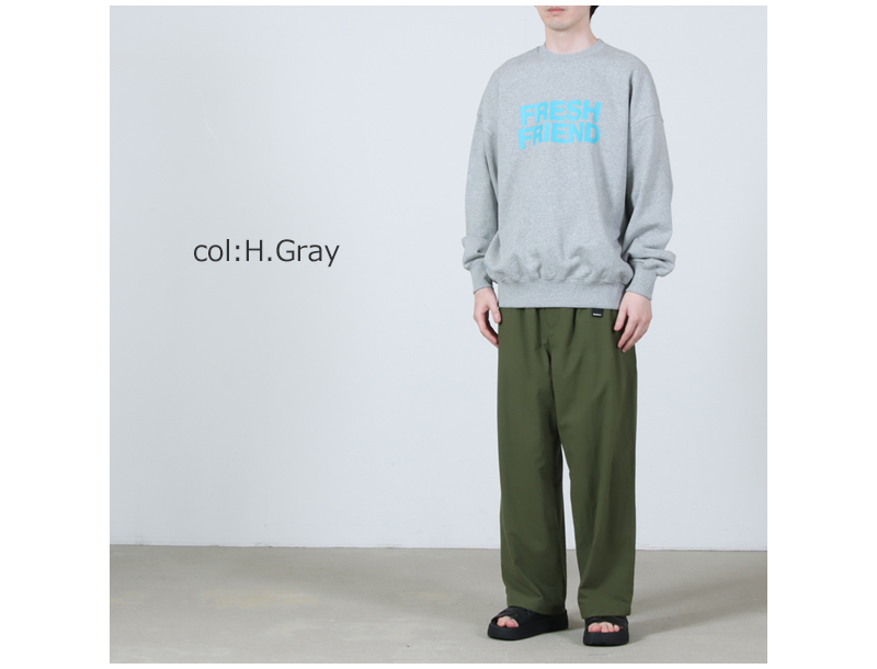 Fresh Service(フレッシュサービス) FRIEND EDITIONS LIGHT OZ CREW NECK SWEATER