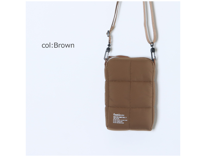 Fresh Service(フレッシュサービス) QUILTED CUBE BAG_S