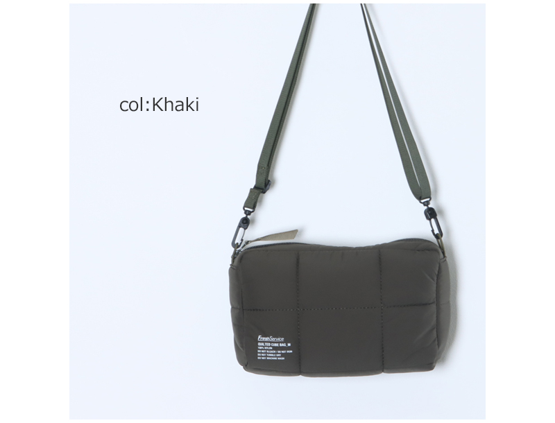 Fresh Service(フレッシュサービス) QUILTED CUBE BAG_M