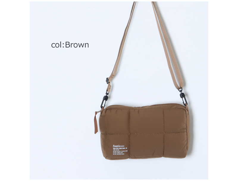 Fresh Service(フレッシュサービス) QUILTED CUBE BAG_M