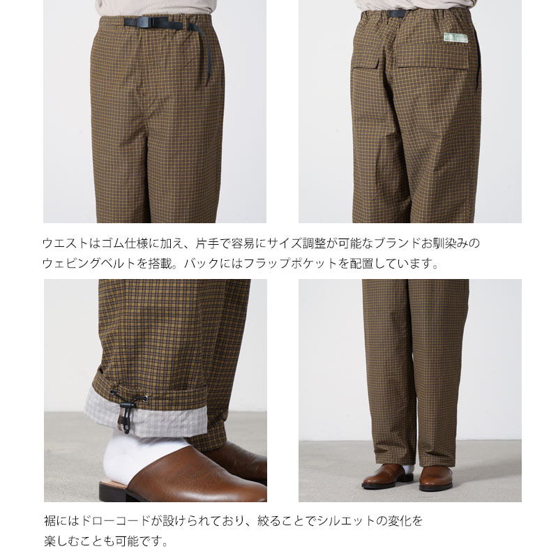 GRAMICCI(グラミチ) MINI CHECK NYLON PANT