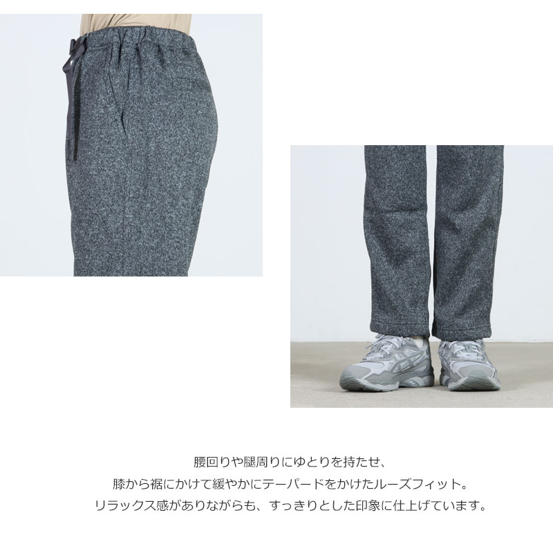 GRAMICCI(グラミチ) BONDING KNIT FLEECE EAZY TAPERED PANT
