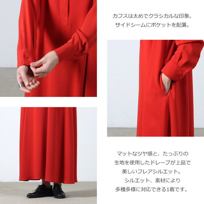 Graphpaper(եڡѡ) Satin Band Collar Dress