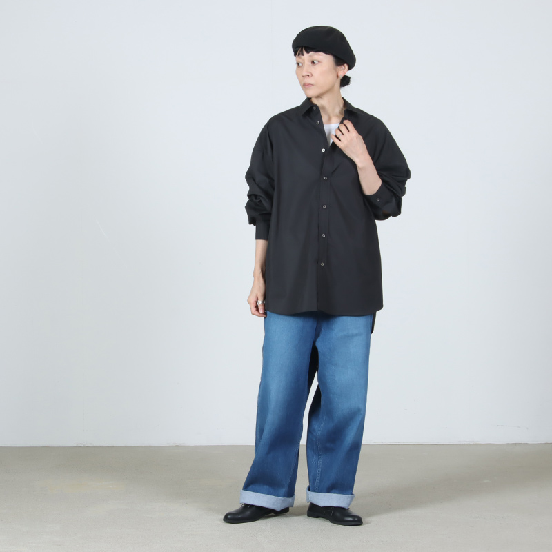 Graphpaper(グラフペーパー) High Count Broad L/S Oversized Regular Collar Shirt