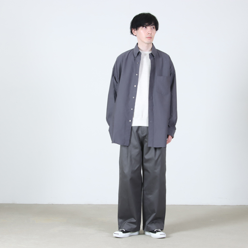 Graphpaper(グラフペーパー) Oxford L/S Oversized B.D Shirt