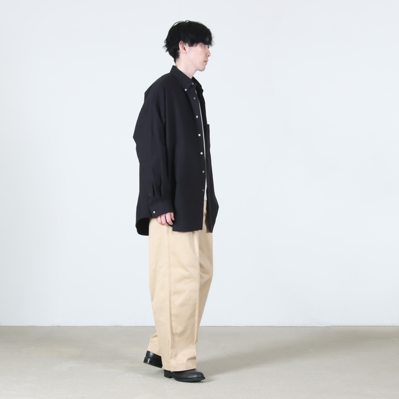 Graphpaper(グラフペーパー) Oxford L/S Oversized B.D Shirt