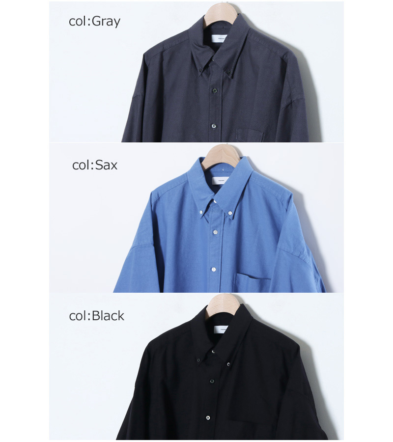 Graphpaper(グラフペーパー) Oxford L/S Oversized B.D Shirt