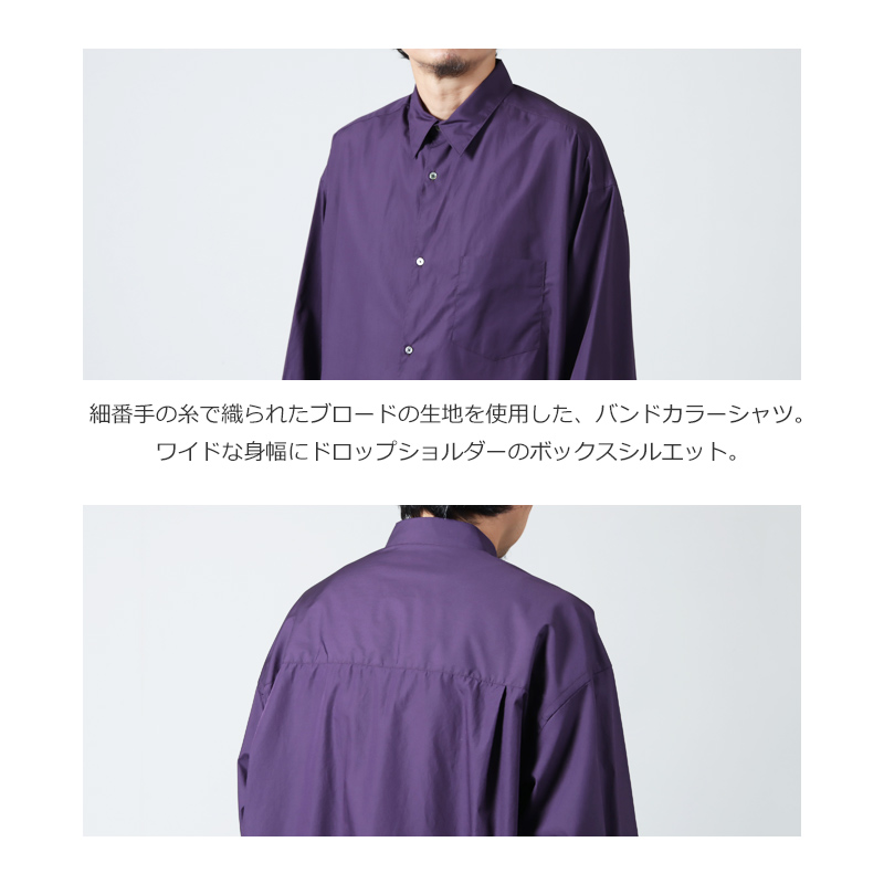Graphpaper(եڡѡ) Broad L/S Oversized Regular Collar Shirt
