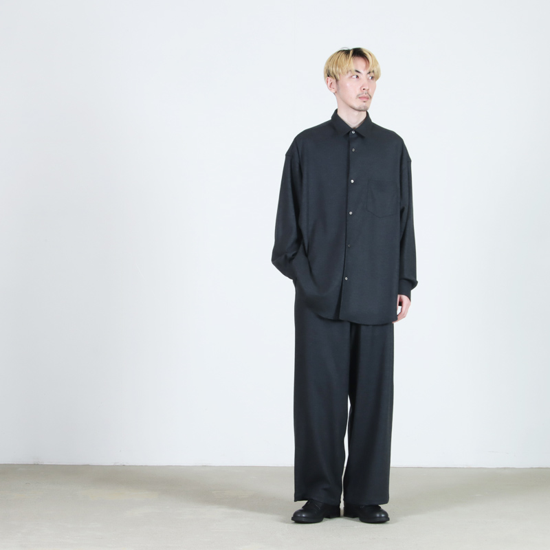 Graphpaper(グラフペーパー) Wool Smooth Flannel Easy Wide Pants