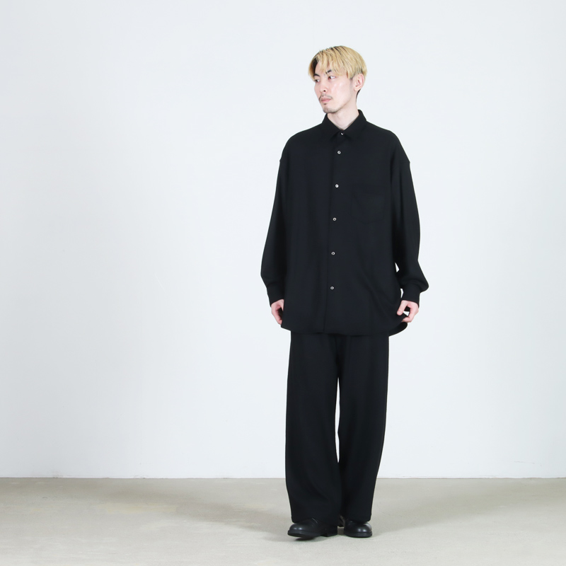 Graphpaper(グラフペーパー) Wool Smooth Flannel Easy Wide Pants