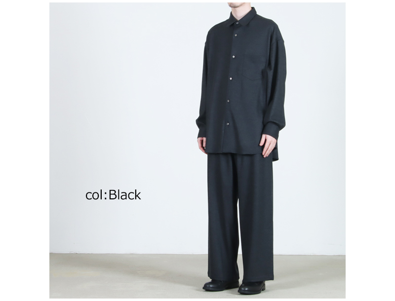Graphpaper(グラフペーパー) Wool Smooth Flannel Easy Wide Pants