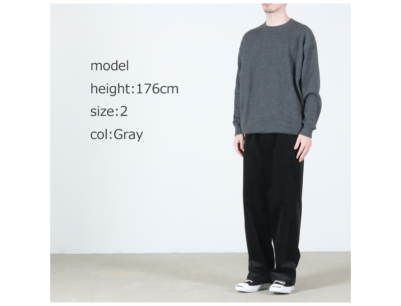 Graphpaper(グラフペーパー) High Density Crew Neck Knit