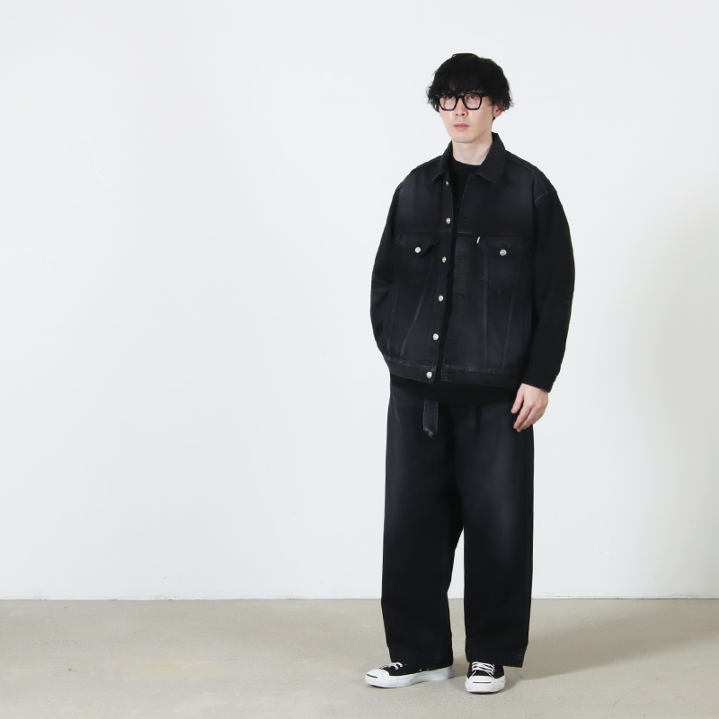 Graphpaper(グラフペーパー) Selvage Denim Trucker Jacket -DARK FADE-