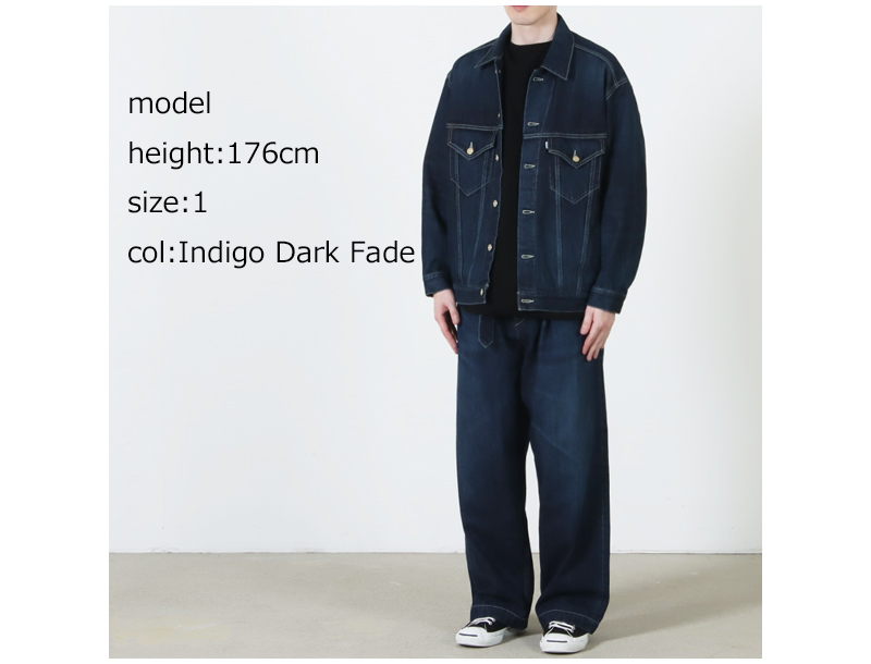 Graphpaper(グラフペーパー) Selvage Denim Trucker Jacket -DARK FADE-