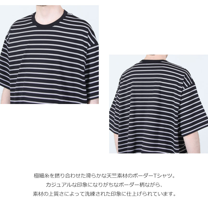 Graphpaper(グラフペーパー) Tri Spun Border S/S Tee