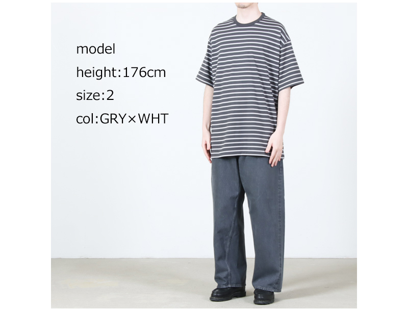 Graphpaper(グラフペーパー) Tri Spun Border S/S Tee