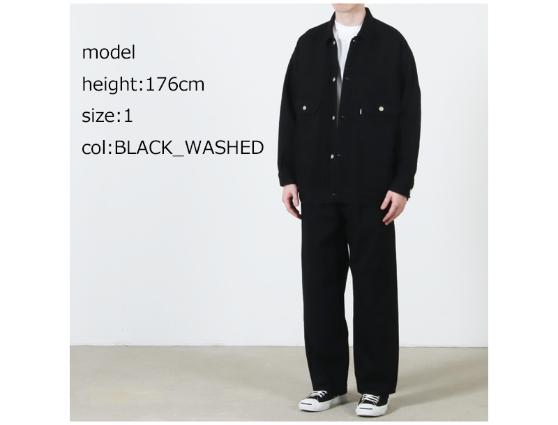 Graphpaper(グラフペーパー) Selvage Denim Jacket ‐ BLACK WASHED