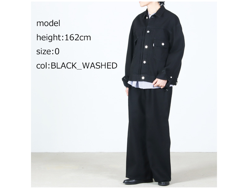 Graphpaper(グラフペーパー) Selvage Denim Jacket ‐ BLACK WASHED