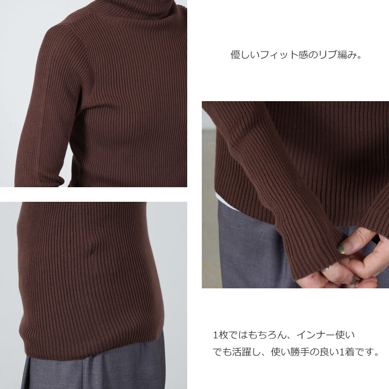 ICHI Antiquites(イチアンティークス) JAPAN WHOLEGARMENT タートルネック